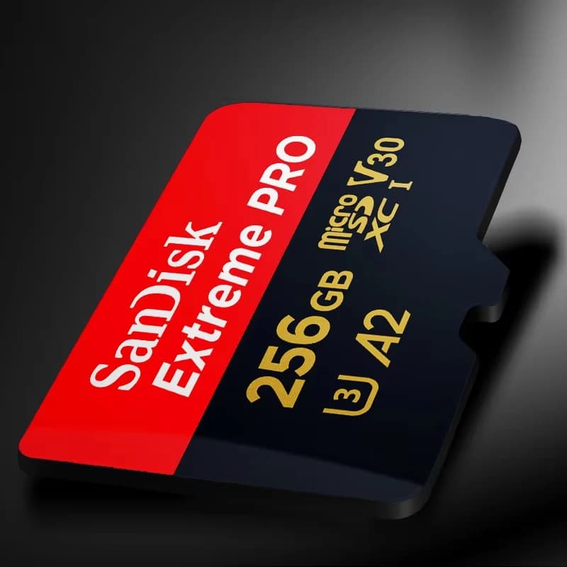 بطاقة ذاكرة مايكرو SD الأصلية من سان ديسك سعة 512 جيجابايت و256 جيجابايت و128 جيجابايت و64 جيجابايت، بطاقة فلاش من الفئة A1-10 UHS-1 - 3