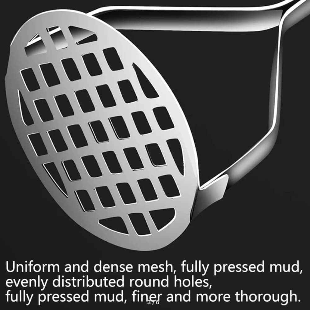 هراسة بطاطس يدوية من الفولاذ المقاوم للصدأ، هراسة أفوكادو ويقطين وبطاطا حلوة، أداة مطبخ إبداعية لهرس الخضروات - 4