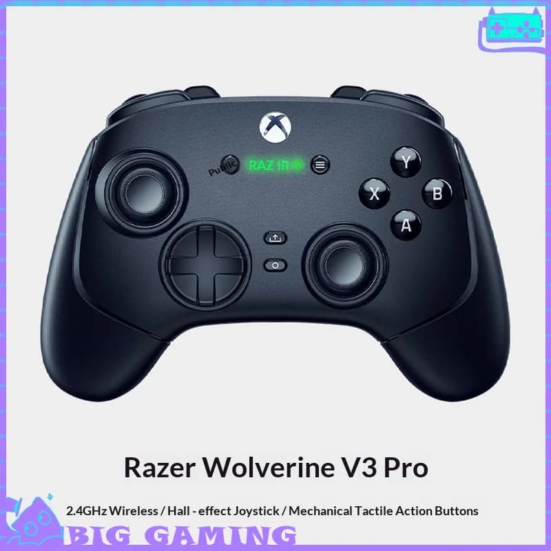 وحدة تحكم الألعاب Razer Wolverine V2 V3pro - سلكية ولاسلكية، لأجهزة Xbox وPC، عصا تحكم Hall، إكسسوارات Gamepad، تصميم Black Myth Wukong