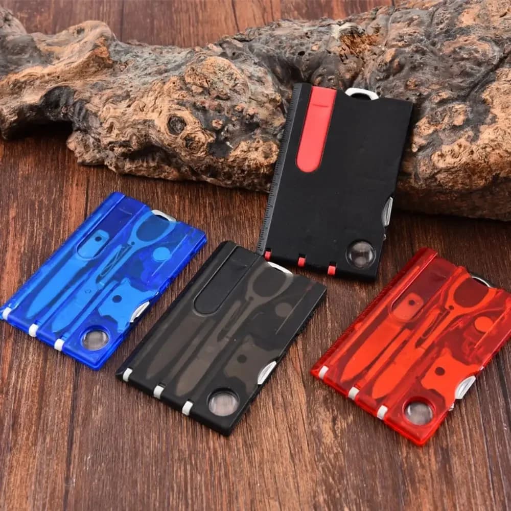 Ultra Thin Outdoor Multi Tool Pocket Multi-function Tool Card Card Type Multipurpose Outdoor Emergency Tools