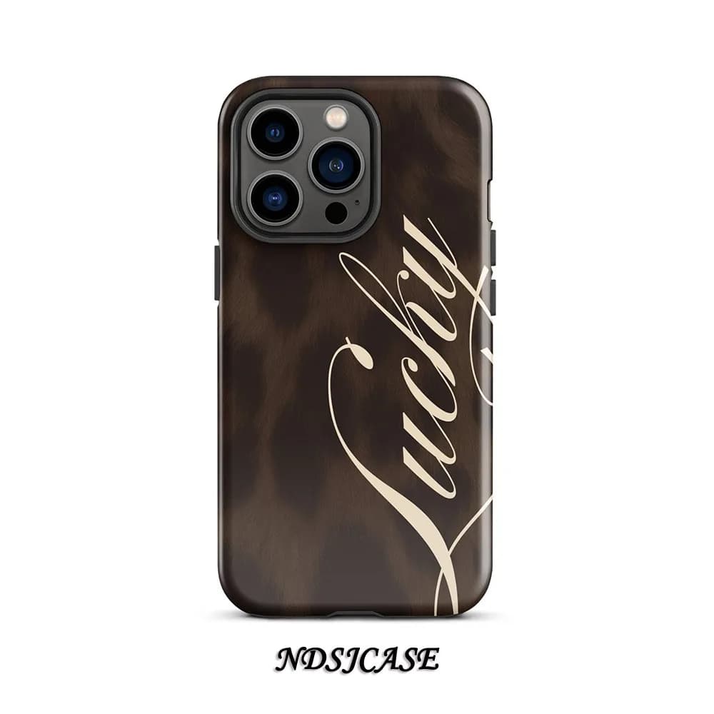 Fashion leopard print design Phone Case for iPhone 17 16 15 14 13 12 11 X XS XR XSMAX Air Pro Max Plus Luxury Double-layer Cover
