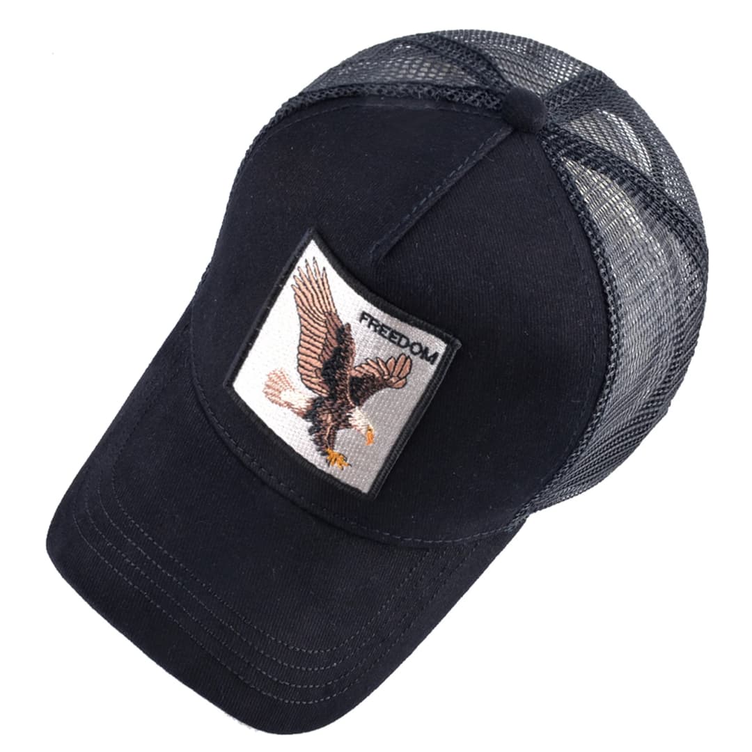 Fashion Baseball Cap With Eagle Embroidery Patch Men And Women Four Season Outdoor Trucker Cap Outdoor Casual Sport Visor Hat - 2
