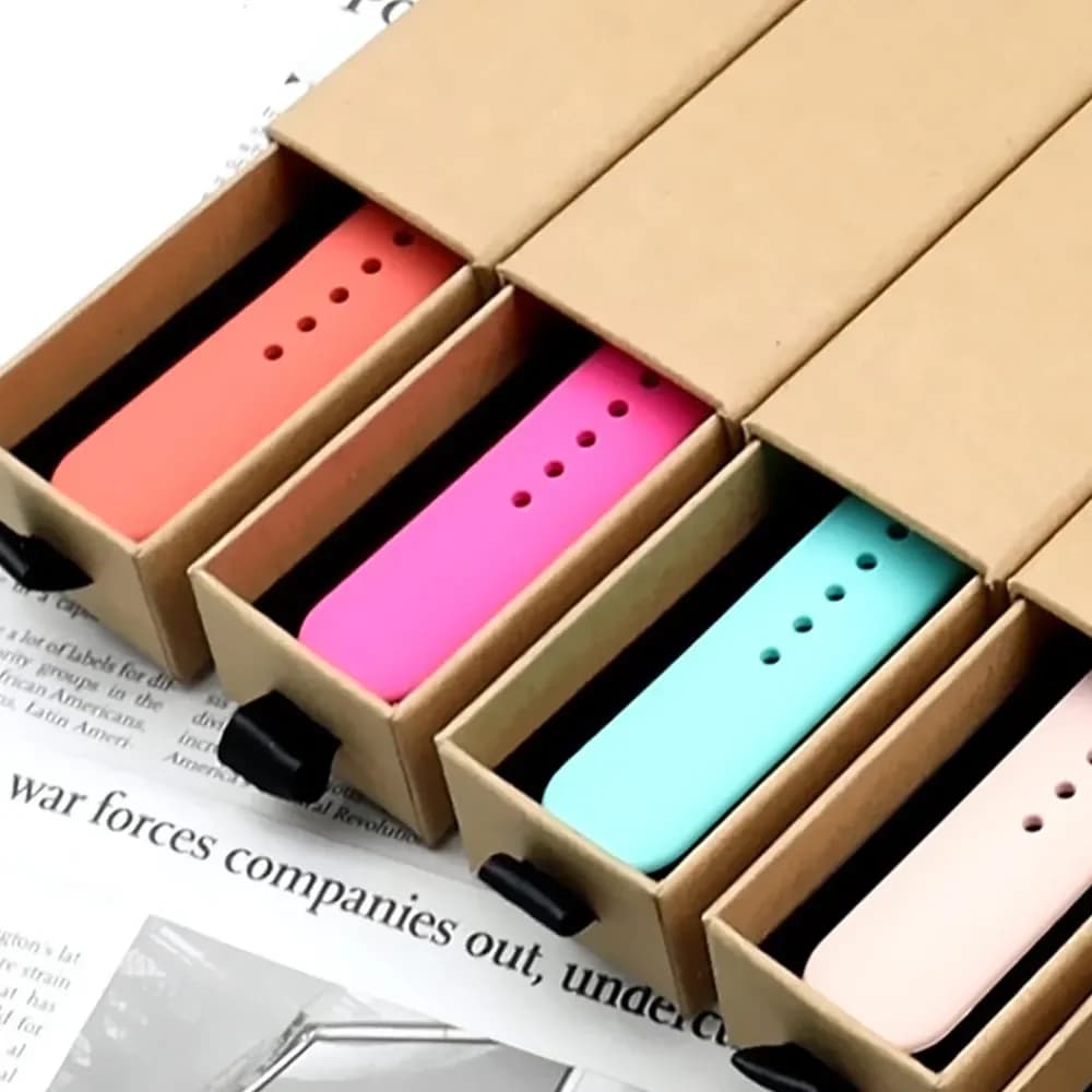 Silicone Band For Apple Watch strap 44mm 45mm 40mm 41mm 42-38mm 45 mm sport bracelet iwatch series 8 7 6 5 4 3 SE 9 Ultra 2 49mm - 5