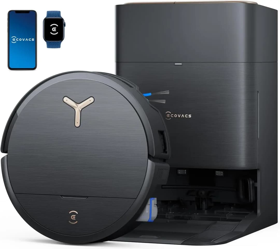 مكنسة كهربائية روبوتية وممسحة ECOVACS DEEBOT X9 PRO Omni، شفط انفجاري 16600Pa، أسطوانة OZMO ممسحة غسيل ذاتي، فرشاة ZeroTangle - 2