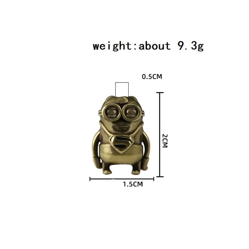 Hot Movie Character Big Eyes Figurines EDC Knife Beads Brass DIY Paracord Charms Accessories Outdoor Tool Woven Lanyard Pendants - 6