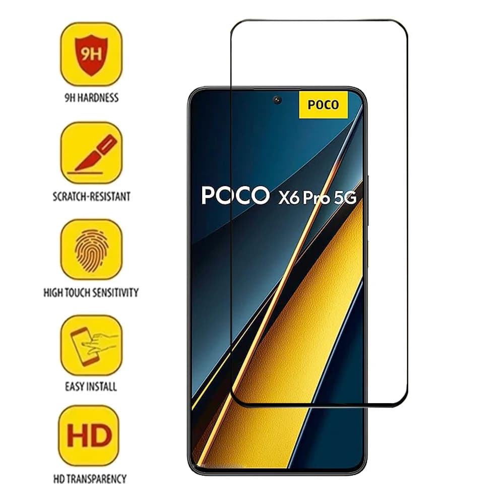 واقي شاشة زجاجي mica Poco F8 Ultra F7 X7 X6 F6 Pro 5G زجاج Little X6 X5 F5 Pro زجاج مقوى لجهاز Xiaomi Poco F7 Ultra زجاج أمامي لهاتف Poco X7 Pro - 3
