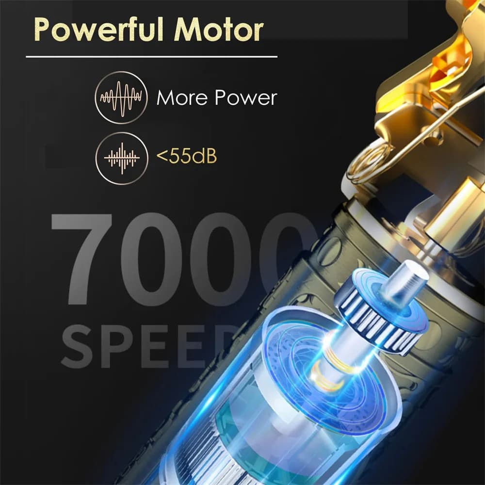 New Retro T9 Hair Clipper For Men, Electric Shaver, Rechargeable Hair Clipper, Portable Cordless Beard Trimmer - 6