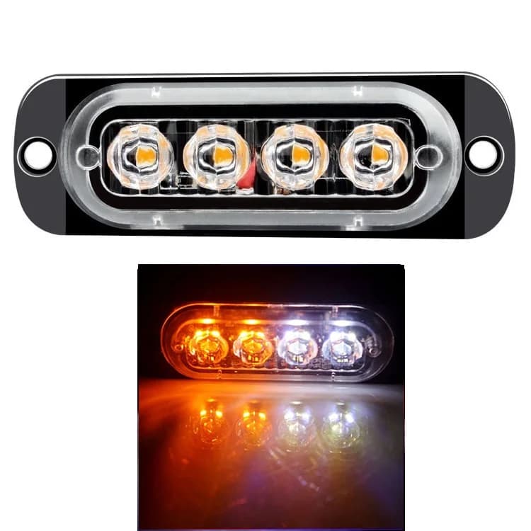 4LED سيارة شاحنة مقطورة منارة مصباح LED الجانب ضوء مقاوم للماء تيار مستمر 12 فولت 24 فولت تحذير ضوء ماركر ضوء - 2