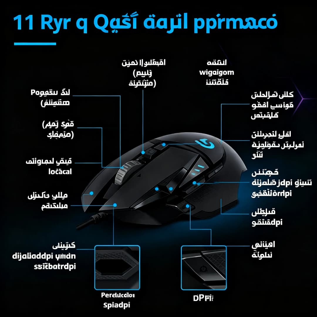 Logitech G502 HERO/G402 wired gaming mouse, powered by HERO sensor, takes gaming performance to the next level. - 5