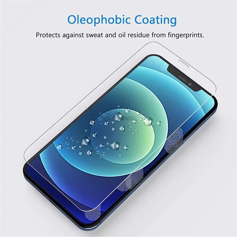 1-4Pcs Protective Glass For iPhone 17 16 15 14 13 12 11 Pro XR X XS Max Screen Protectors For iPhone 7 8 6 Plus 12 13 Mini Glass - 4