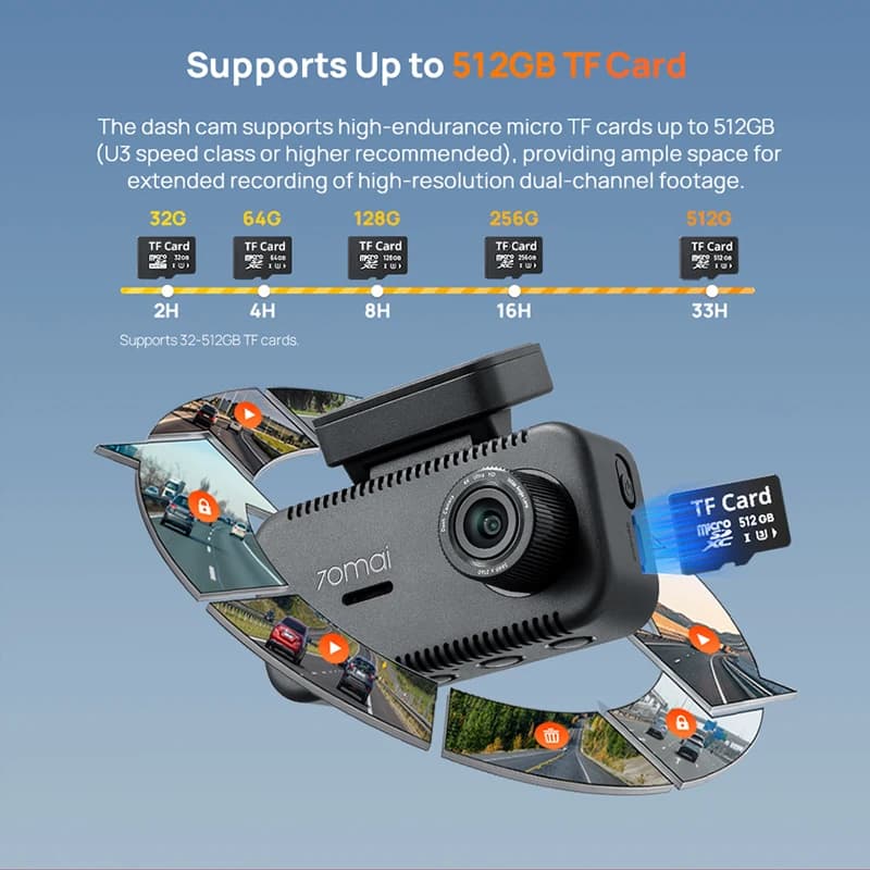 70mai 4K Dash Cam A810Lite 70mai A810 Lite 4K A810 Lite - 6