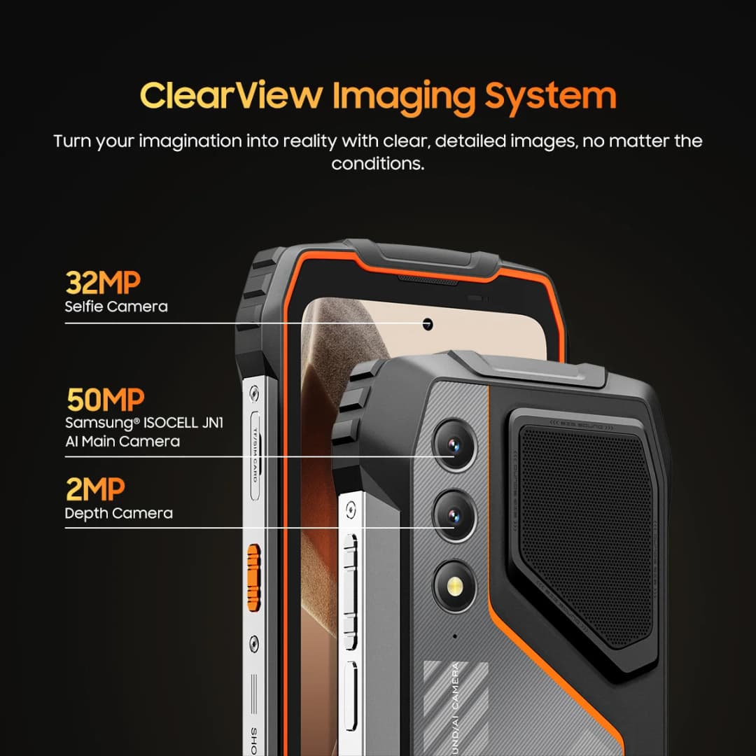 هاتف Blackview OSCAL PILOT 1 متين، هاتف ذكي 6GB 256GB معالج Helio G81، شاشة 6.67 بوصة بطارية 15000mAh، هواتف NFC - 6