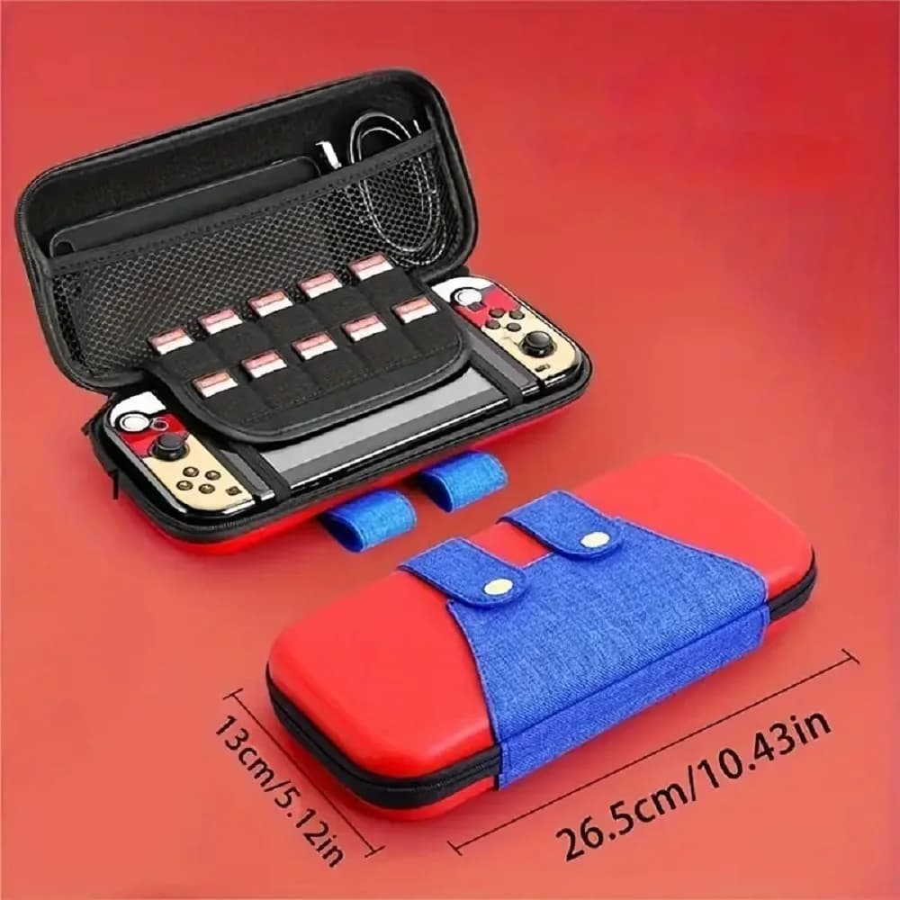 For Switch 1 2025 Case, OLED switch ,Protective Case with 10 Game Cartridge Holders, Travel Carrying Storage Pouch - 2