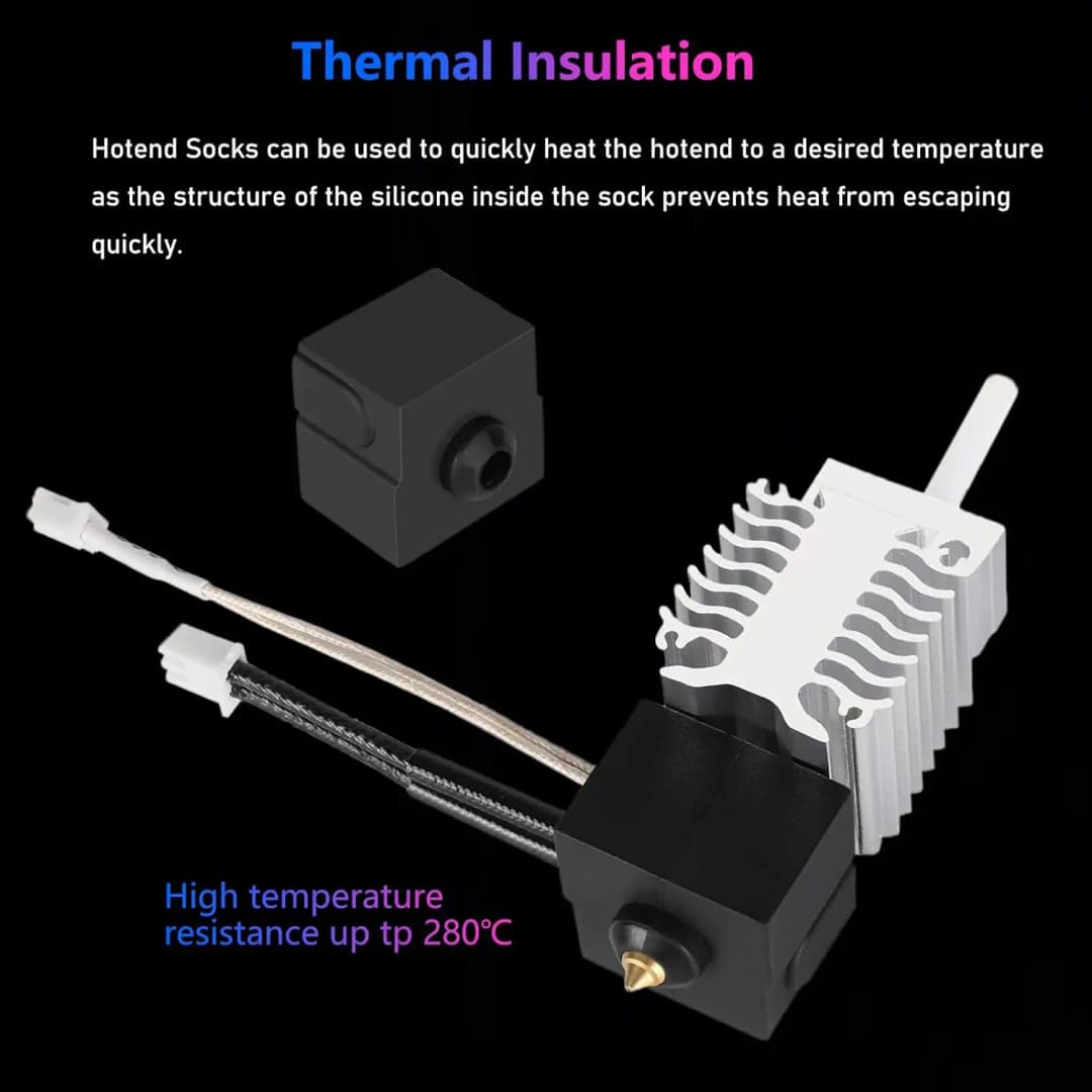 Creality Ender 3 V3 SE Nozzle Kit, High-Temperature Resistance Extruder Nozzles with Silicone Cover for Ender 5 S1/Ender 7 - 6