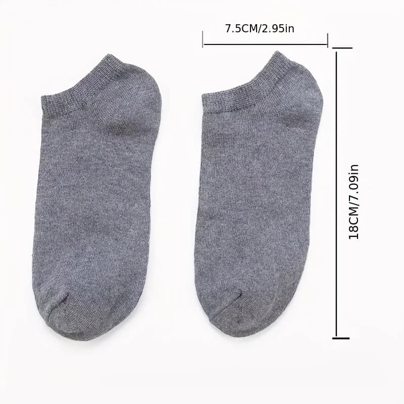 10/20/30/40/60 Pairs Of Unisex Solid Color Socks Comfy Breathable Soft Sweat Absorbent Socks For Daily And Outdoor Wearing - 6