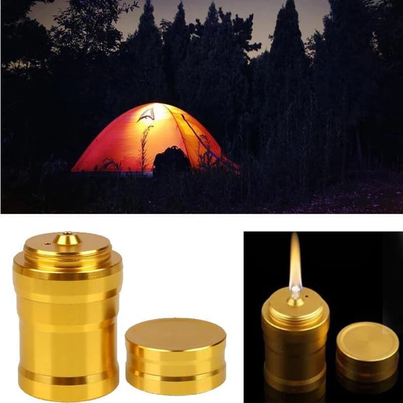 Aluminum Alloy Alcohol Lamp With Wick Mini Burner Heated Small Alcohol Burner for Outdoor Survival Camping Portable Outdoor Tool - 2