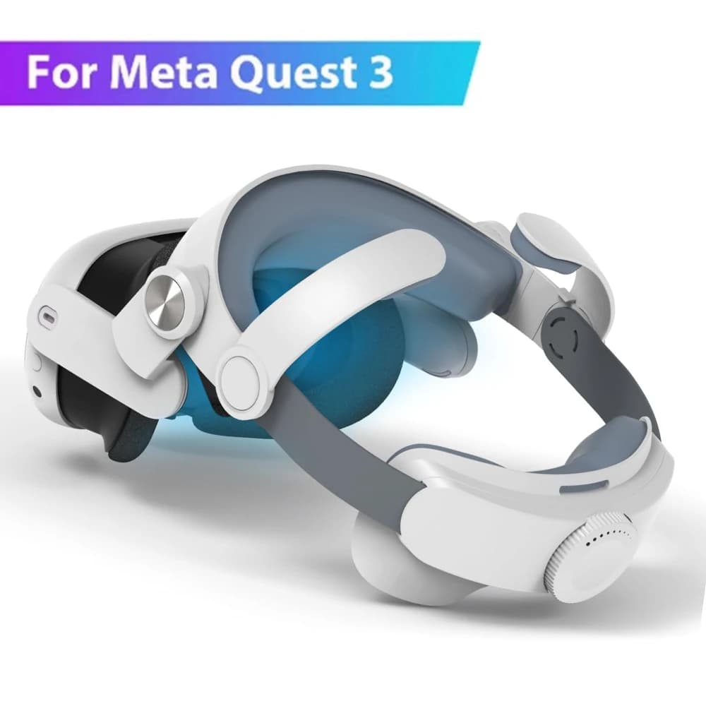 حزام النخبة القابل للاستبدال لسماعات Meta Quest 3 VR لتحسين الراحة وحزام الرأس القابل للتعديل لخوذة ملحقات Meta Quest 3
