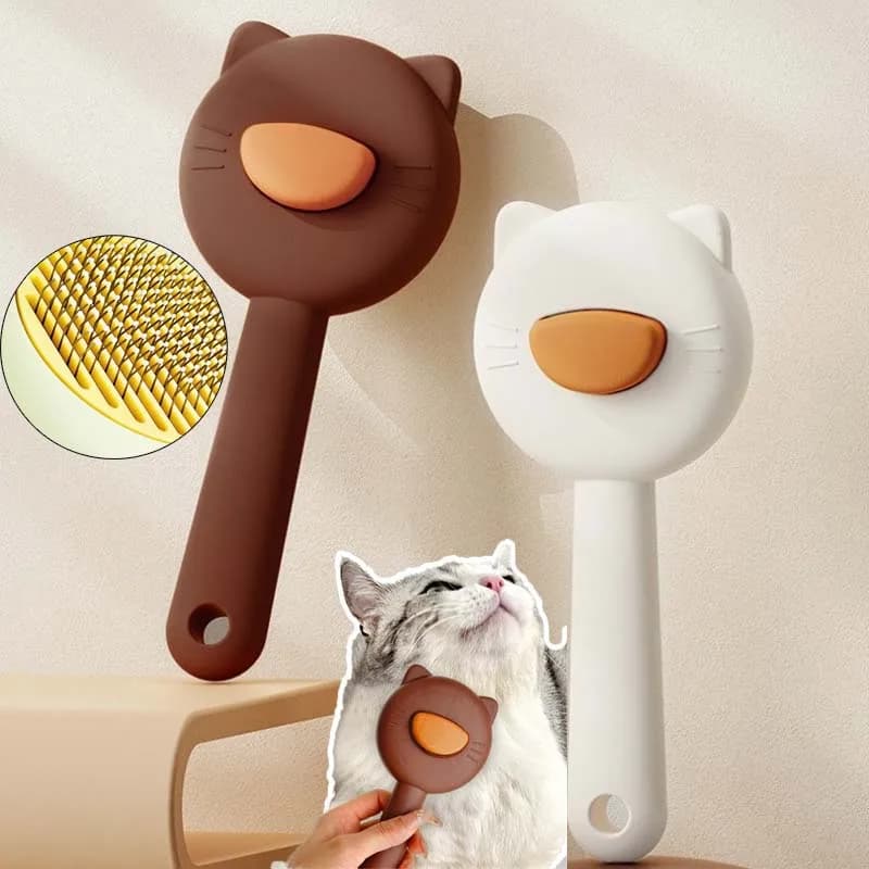 Cat Hair Remover Brush Cat Dog Hair Grooming Brush Massage Open Knot Hairs Cleaning Bath Brush Pet Supplies