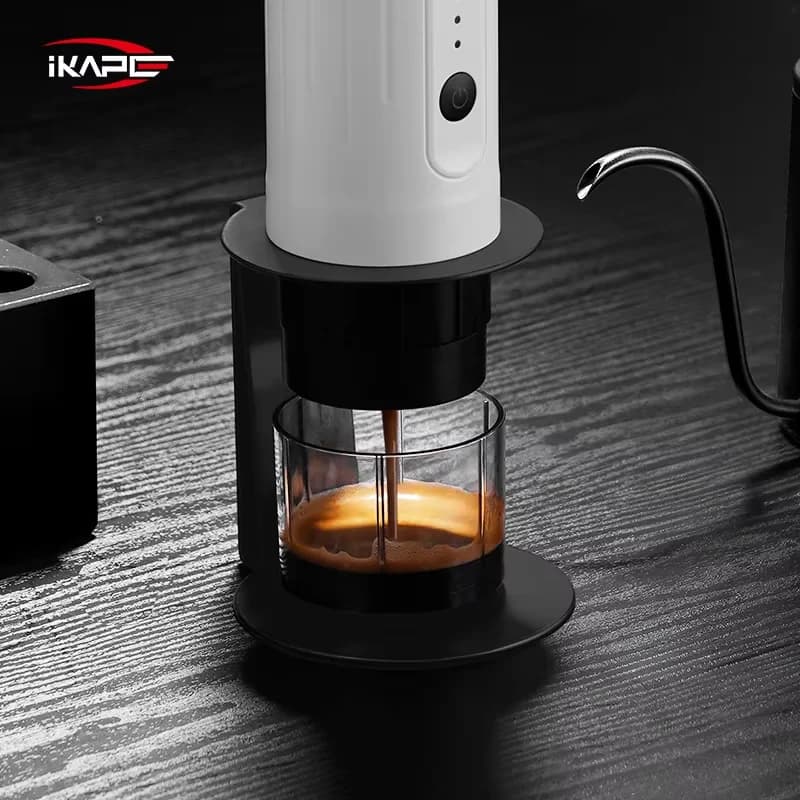 IKAPE Portable Coffee Machine Stand,Metal Coffee Drip Stand,For Wireless Electric Portable Espresso Coffee Machine - 3
