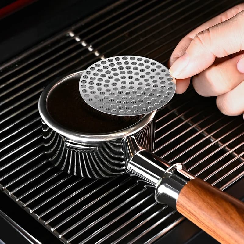 51/53/58mm Reusable Coffee Puck Screen 304 Stainless steel Double Layer Coffee Filter Fine Mesh Professional Espresso Accessory - 2