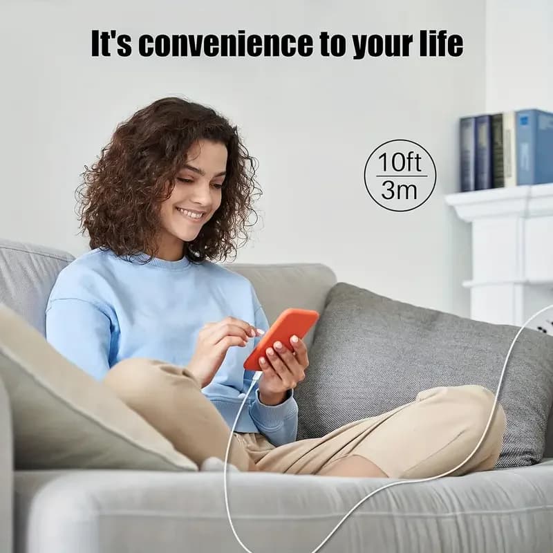 3 قطعة 1 قطعة كابل شاحن آيفون كابل بيانات البرق الأصلي MFi معتمد USB كابل شحن مناسب آيفون 13 12 1 - 6