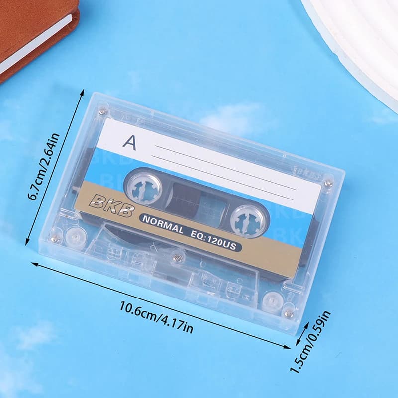 شريط تسجيل صوتي فارغ 60 دقيقة - كاسيت صوتي قابل للتخصيص DIY لهدايا أعياد الميلاد والذكرى السنوية، حفظ Retro VoiceChip - 6