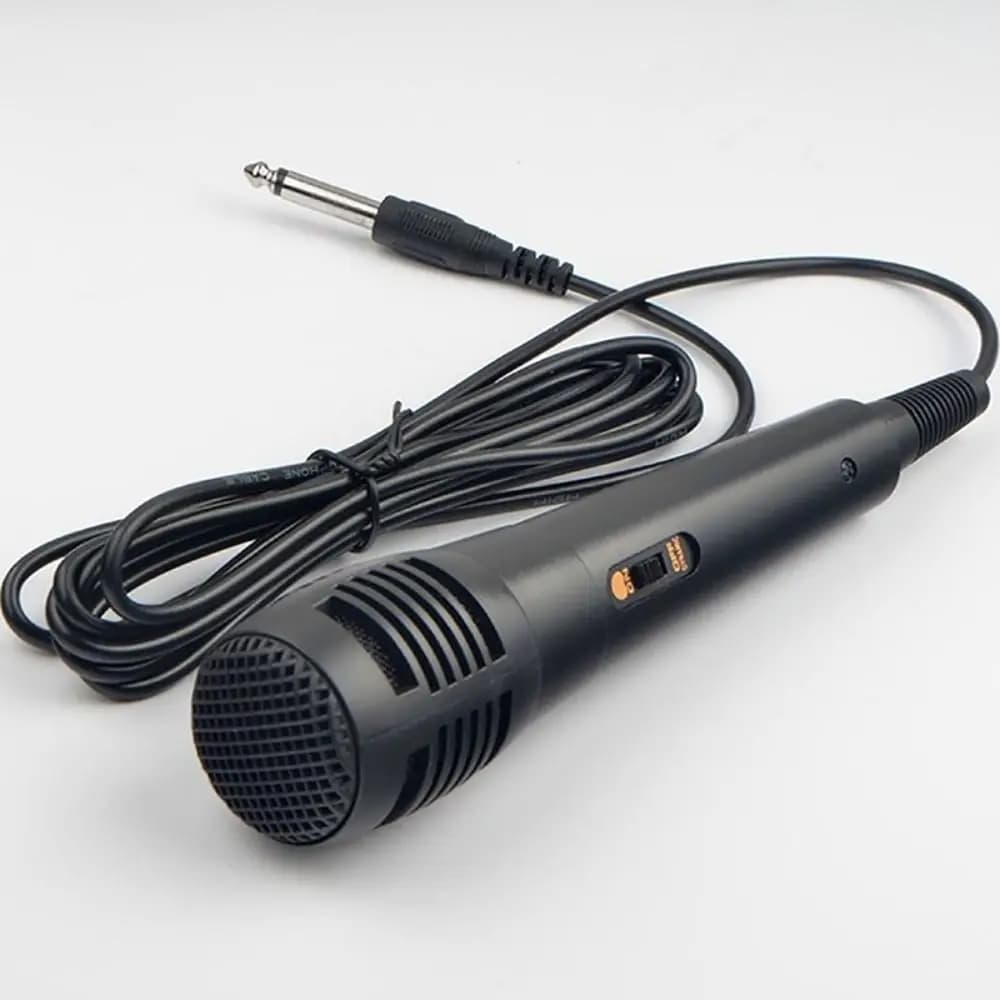 New Professional Dynamic Microphone Integrated Black Vocal Mic Portable Wired Karaoke Recording - 2