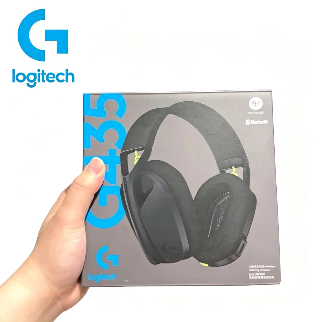 سماعات الرأس اللاسلكية Logitech G435 مع صوت محيطي متوافقة مع الألعاب والموسيقى ومزودة بميكروفون لسماعات الألعاب - 6