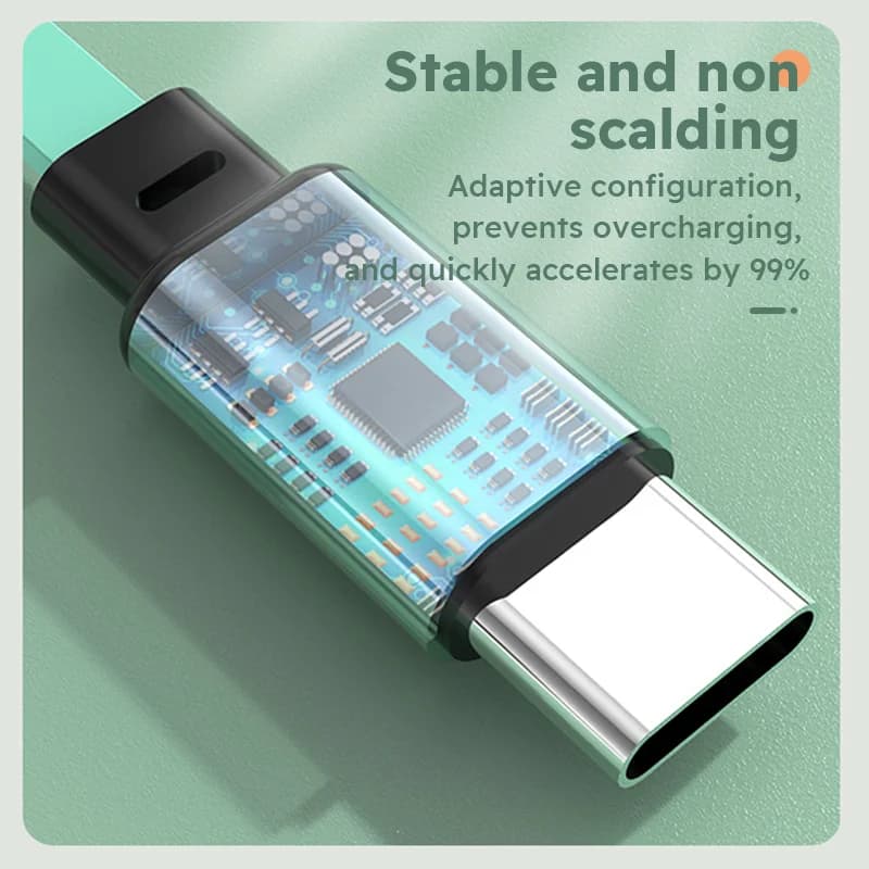 كابل USB قابل للسحب 3 في 1 شحن سريع كابل بيانات لآيفون سامسونج هواوي شاومي سلك شحن متعدد المنافذ - 5