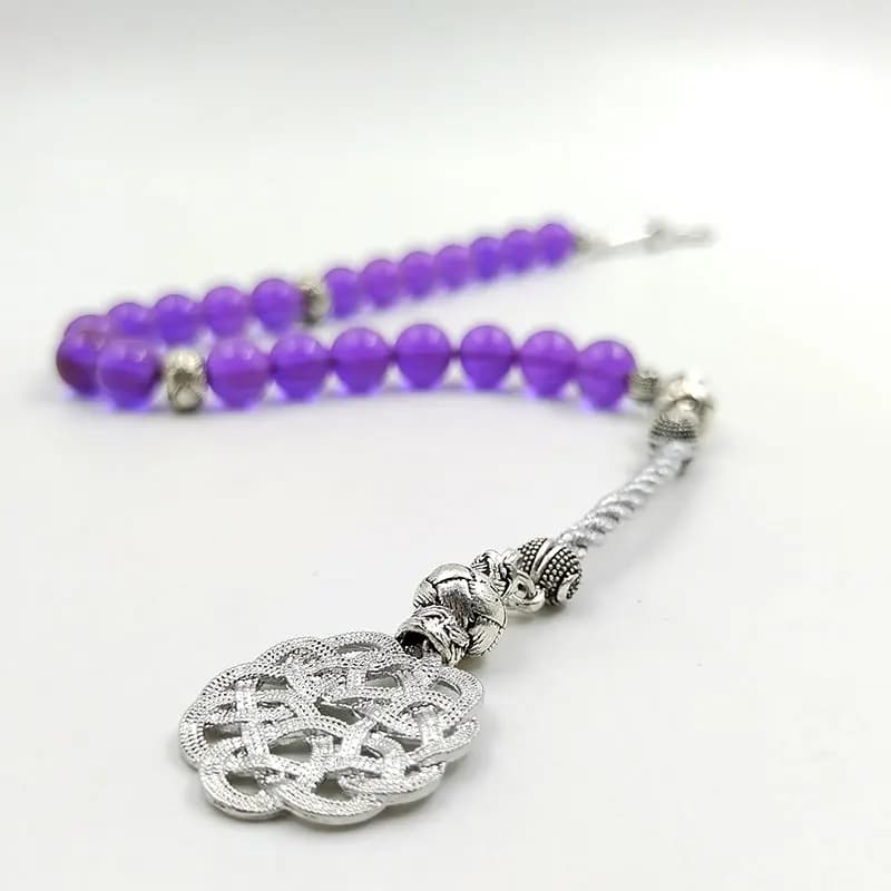 Tasbih purple Resin Turkish fashion Bracelet Accessories on hand prayer beads Eid Gift misbaha - 4