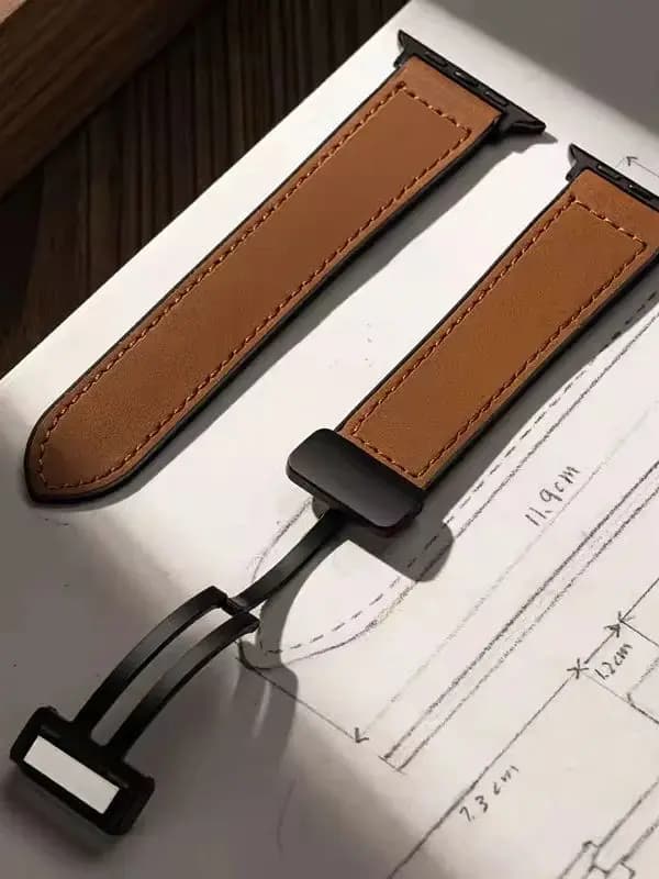 Leather Strap for Apple Watch 10 Ultra 9 Band 46mm 49mm 42mm 44mm 45mm 40/41mm Bracelet men Silicone iWatch Series 9 8 7 SE 6 5 - 5