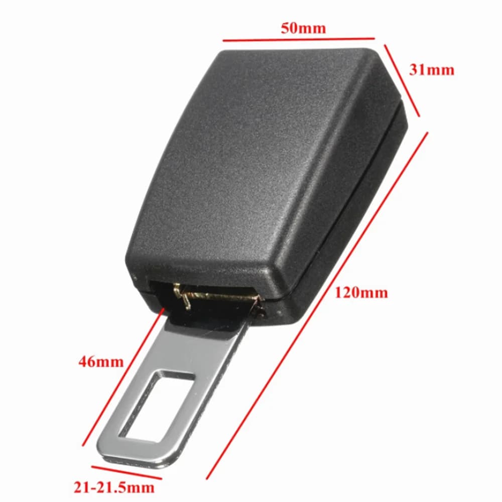 Car seat belt tongue straight insert for Renault clio megane 2 3 captur logan kadjar laguna 2 accessories - 4