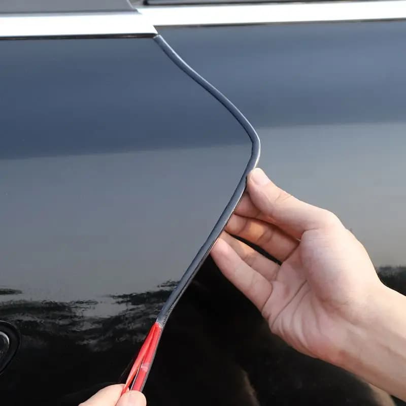 5M Transparent Car Door Edge Rubber Scratch Protector Strips Car Styling Side Doors Moldings Adhesive Scratch Protector - 2