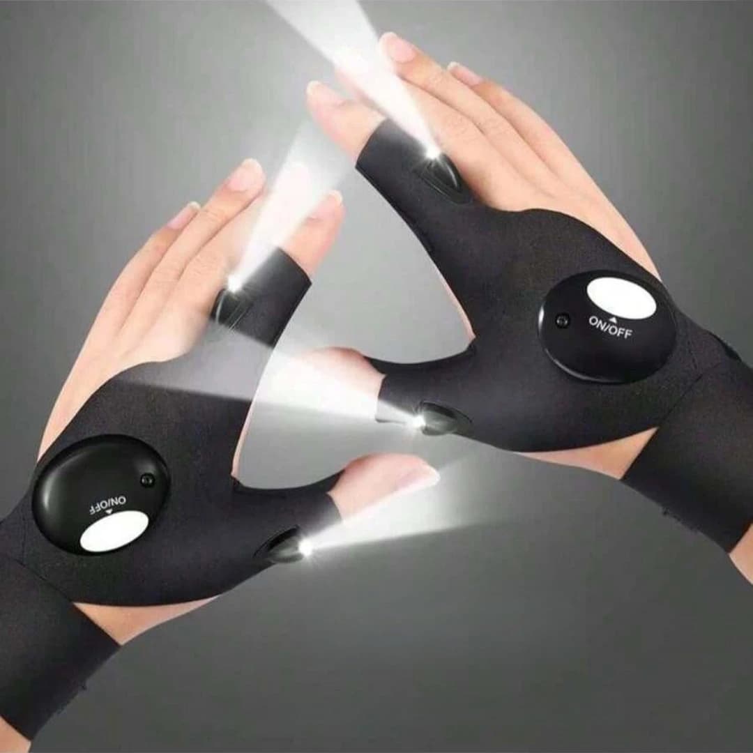 قفازات كشاف LED، هدايا مميزة للرجال والبالغين، إضاءة أصابع مثالية للصيد والتخييم - 6