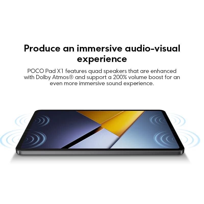 POCO Pad X1 Global Version Snapdragon® 7+ Gen 3 Tablet 13MP camera 45W turbo charging 8850mAh 11.2"3.2K crystal clear display - 6