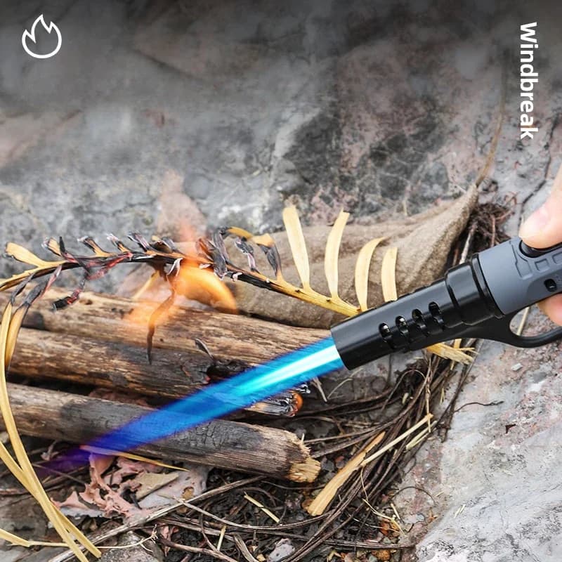 Hot 1300° Outdoor Camping Ignition Portable Lighting Gun Stove Accessories Camping Barbecue Flamethrower Inflatable Igniter - 4
