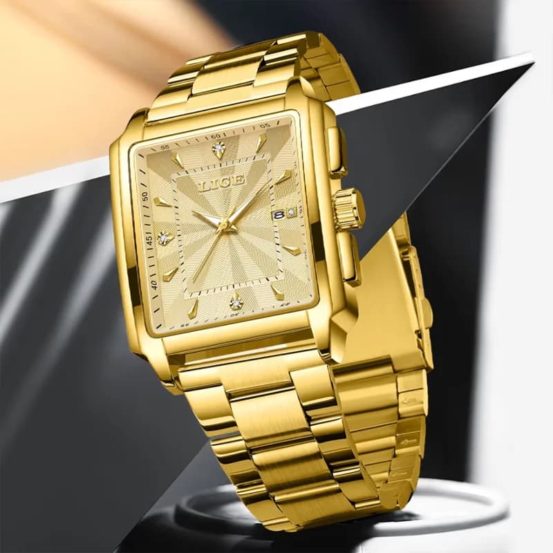 LIGE Men's Luxury Watches Waterproof Luminous Men Watch Sports Stainless Steel Quartz Wristwatch Man Business Clock Montre Homme - 3