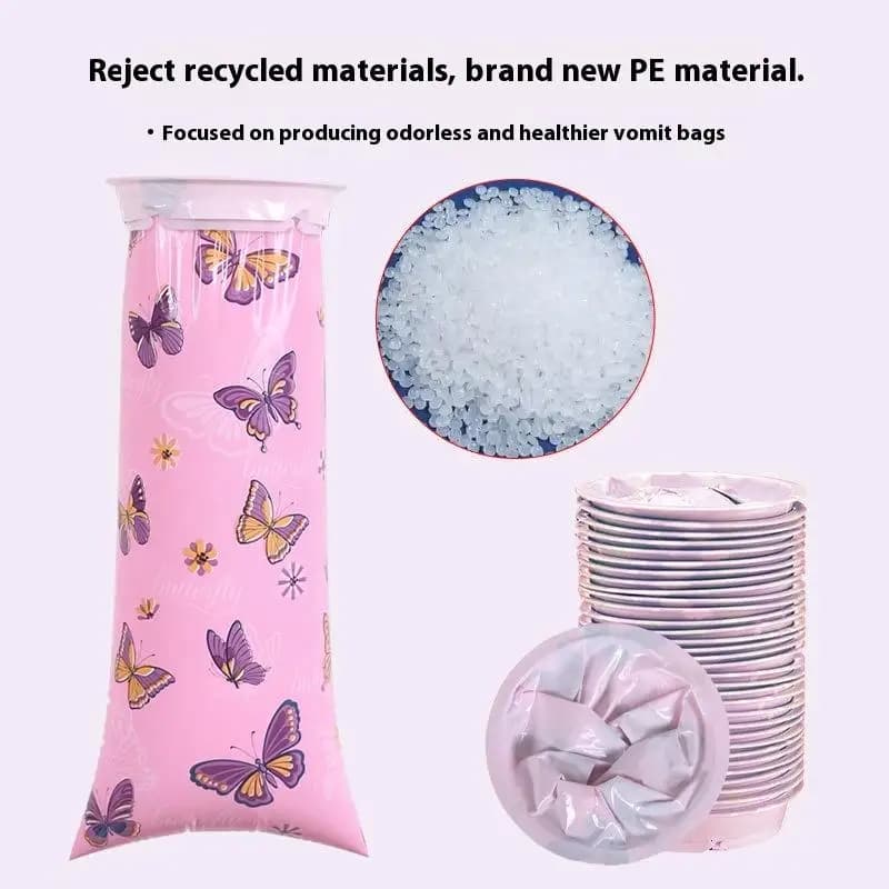 6pcs 1000ml For Children Aldult Car Mounted Cartoon Motion Sickness Bags Disposable Vomiting Bag Portable Diarrhea Bag Urine Bag - 3