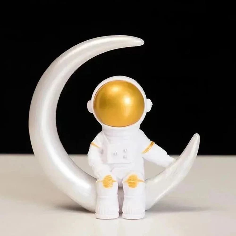4 pcs Astronaut Figure Statue Figurine Spaceman Sculpture Educational Toy Desktop Home Decoration Astronaut Model For Kids Gift - 5