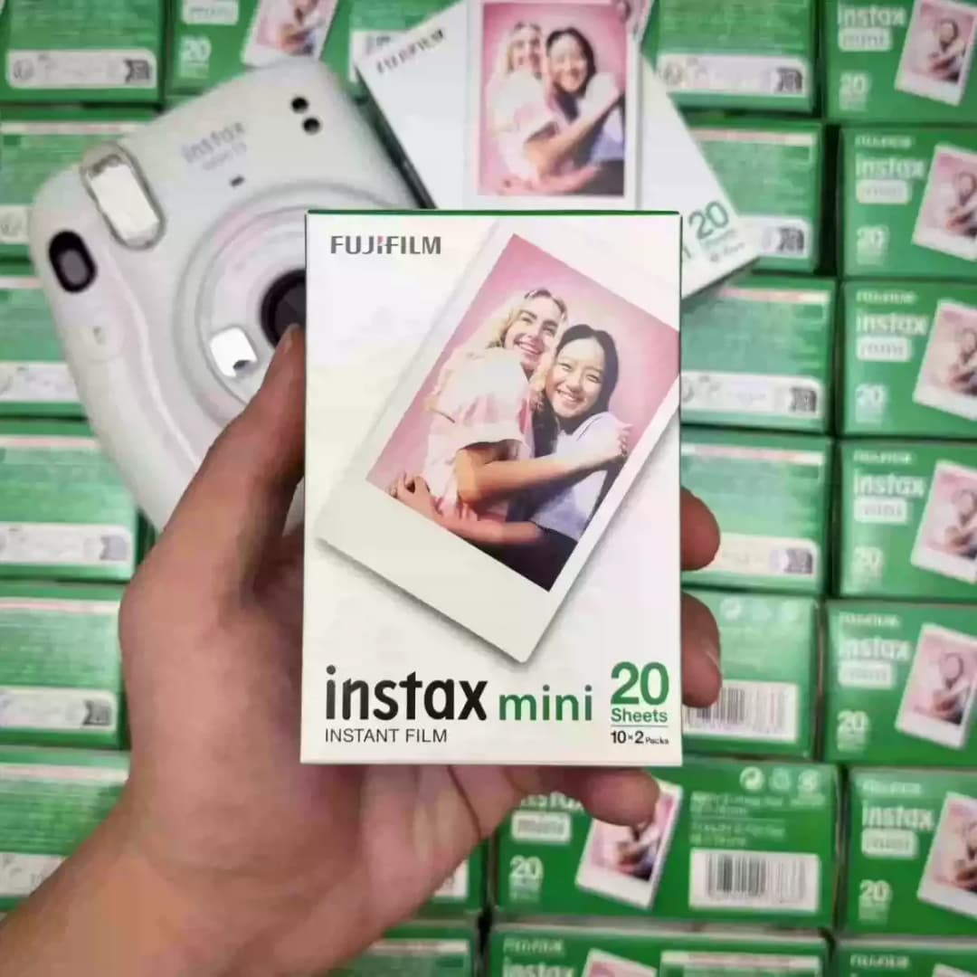 10/20/40/60 Sheets Fujifilm Instax Mini Film White For FUJI Instant Photo Camera Mini 12/11 Mini 9 8 7 70 90 EVO  Film Camera