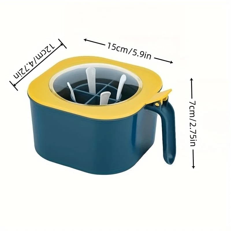 A 4-In-1 Large Capacity Seasoning Box with a Lid And Spoons Comes with Four Spoons for in The Home Kitchen for Salt Containers - 4