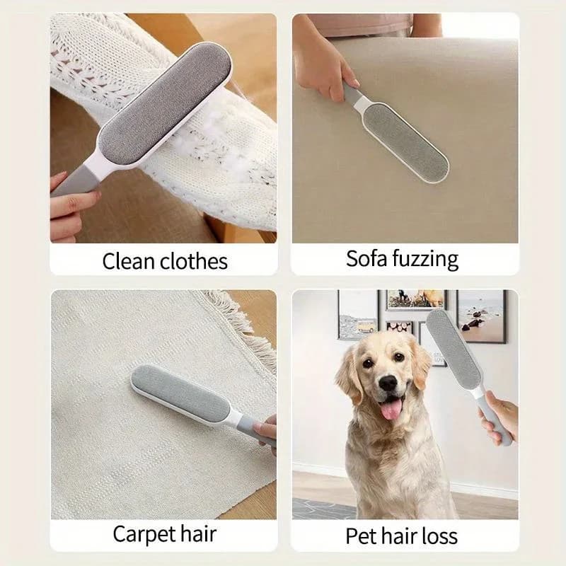 Reusable Double-Sided Pet Hair Remover Electrostatic Lint Brush for Cat Dog Fur Clothes Sofa Furniture Carpet Cleaner - 4
