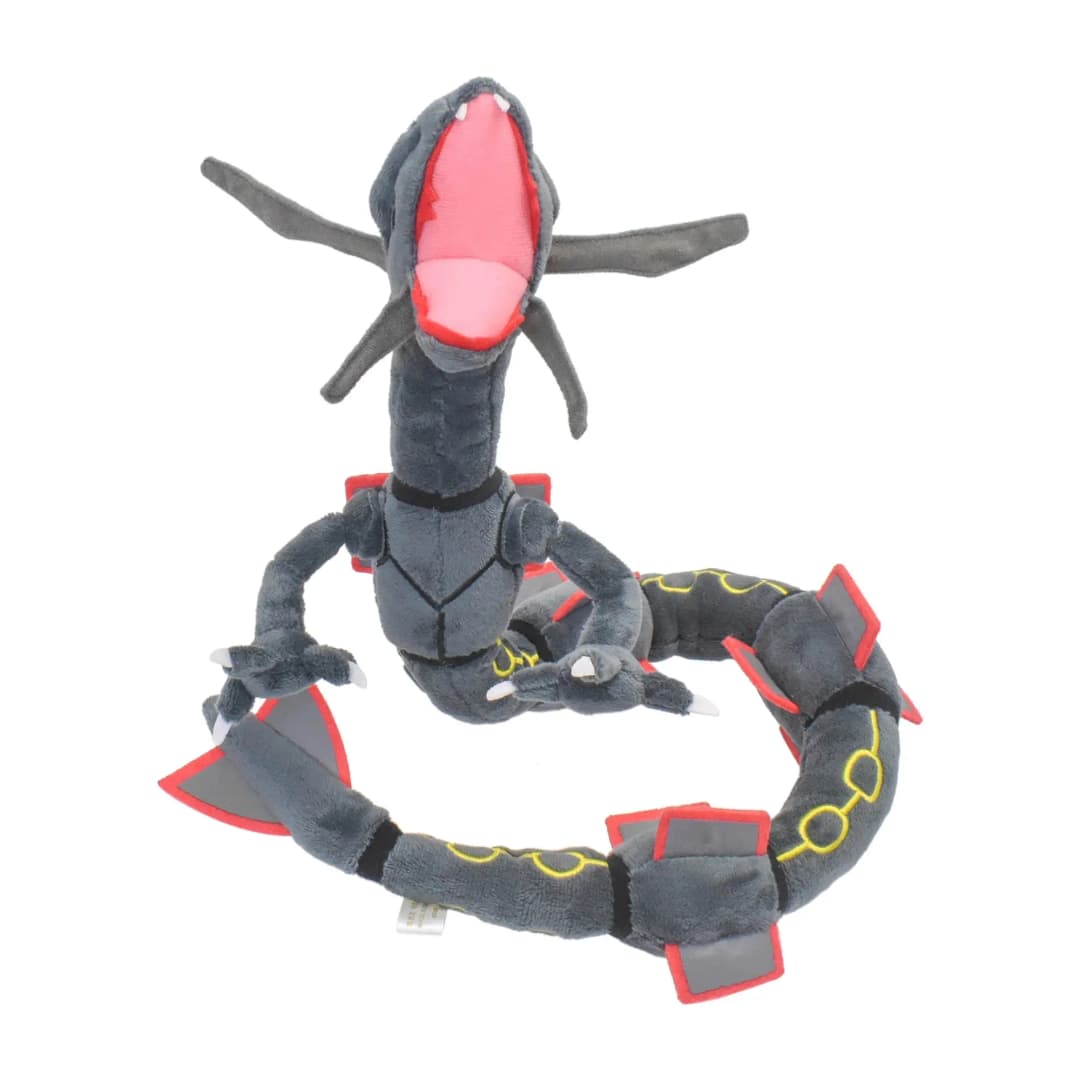 Shiny Rayquaza Plush Toys Stuffed Animal Game for Collectible Gift,Soft Plushies,Cute Cartoon Character Black 12 Inch - 2