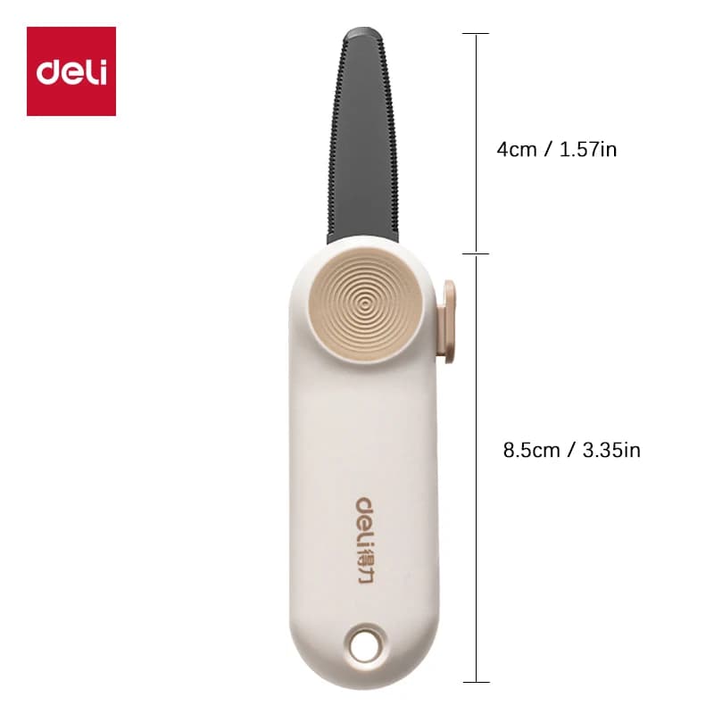 DELI Box Cutter with Anti-Slip Safety Grip - Portable Package Opener, Student-Safe Utility Knife for Unboxing, Wallpaper Trimmin - 6
