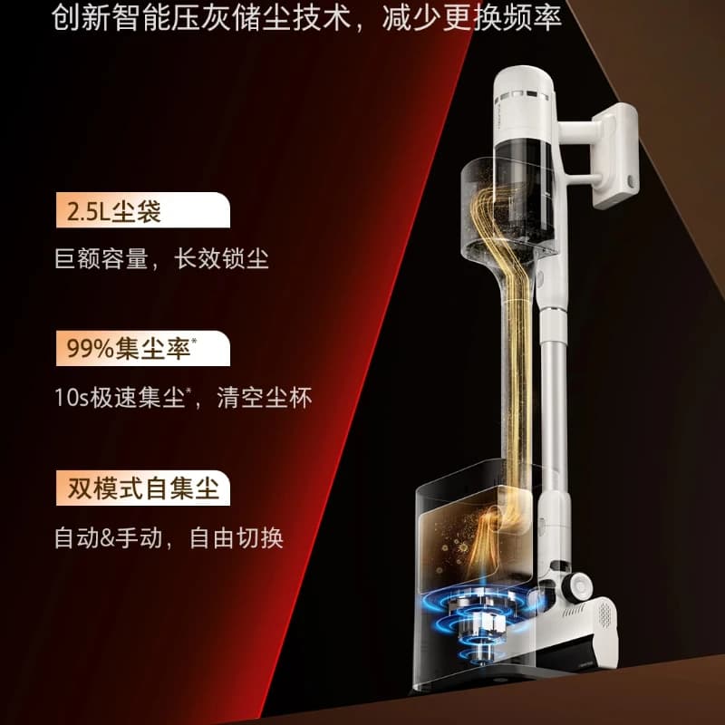 【منتج جديد】 مكنسة كهربائية محمولة يدويًا من Roborock لجمع الغبار الذاتي والحساس H50 Pro - 3
