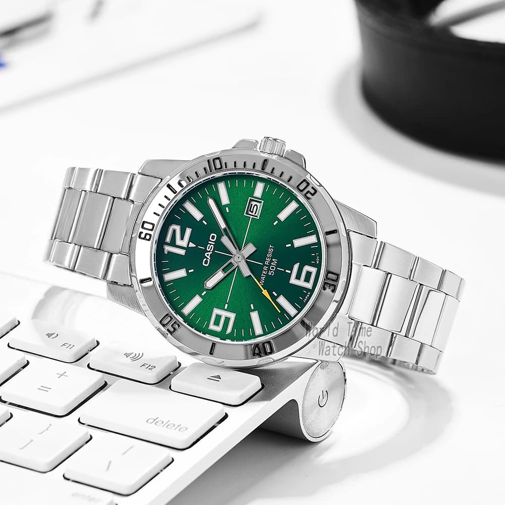 Casio watch for men top brand luxury set Waterproof Quartz watch Simple atmosphere reloj mujer MTP-VD01D-3B - 3