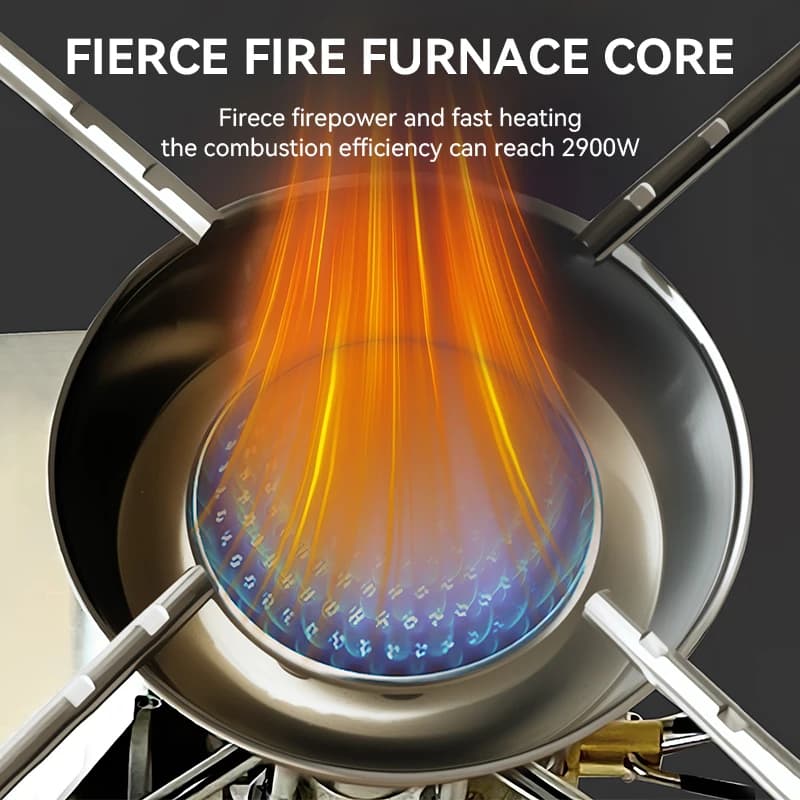 WESTTUNE التخييم العنكبوت موقد في الهواء الطلق للطي بطاقة موقد المحمولة يندبروف موقد غاز أدوات المائدة التخييم للمشي نزهة شواء - 2