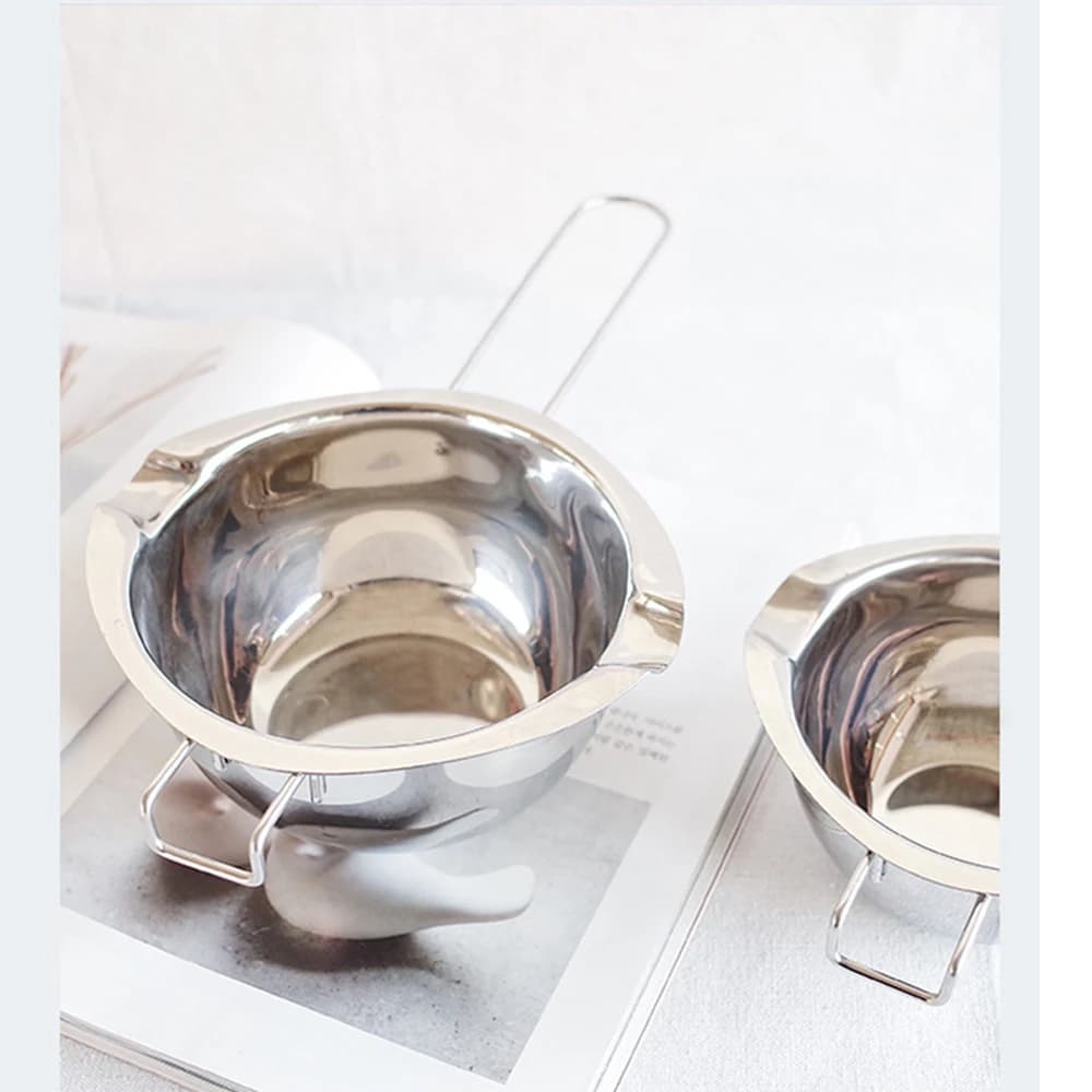 400/600ml Candle Wax Melting Boiler Pot with Heat Resistant Handle for Melting Chocolate Candy and Candle Making Supplies - 2