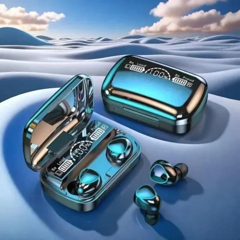 سماعات بلوتوث TWS جديدة، سماعات LED عرض بدون استخدام اليدين، سماعات بلوتوث هاي فاي ستيريو للموسيقى اللاسلكية لجميع الهواتف الذكية - 4