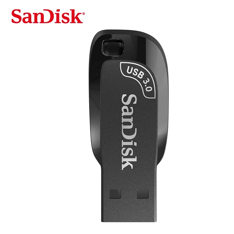 SanDisk USB 3.2 64GB USB Flash Drive CZ410، فلاش درايف، عصا ذاكرة سوداء، U Disk صغير، تخزين خارجي للابتوب
